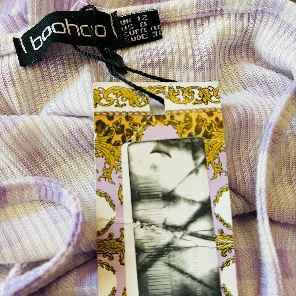 GINGHAM KNOT FRONT FLIPPY DRESS - Picture 6 of 8
